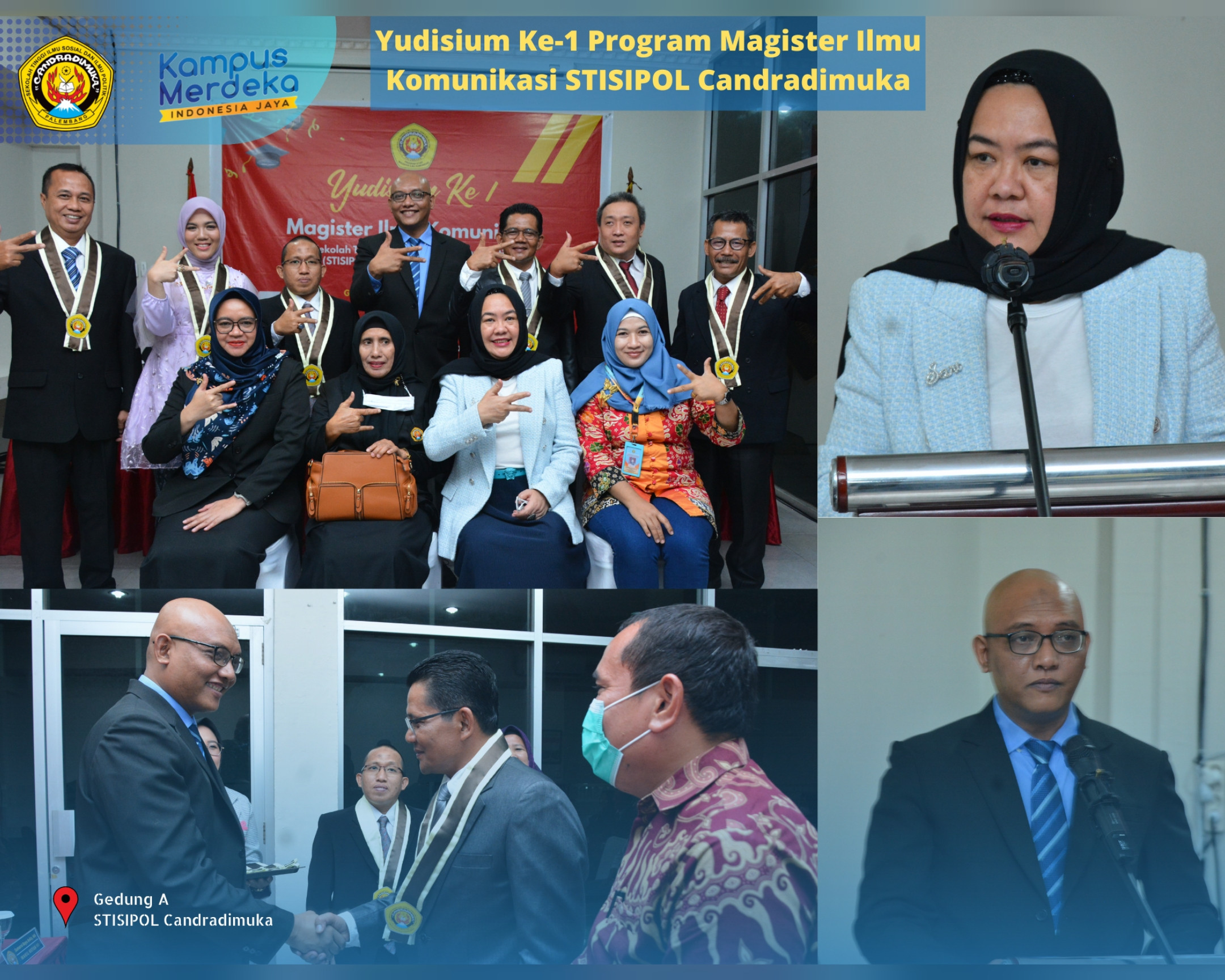 Yudisium ke 1 Program Studi Magister Ilmu Komunikasi.