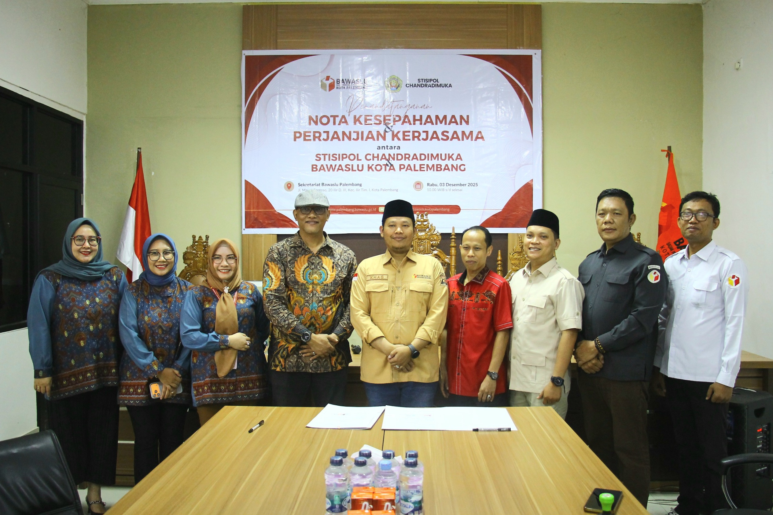 Nota Kesepahaman (MoU) Perjanjian Kerjasama antara STISIPOL Candradimuka & BAWASLU Kota Palembang